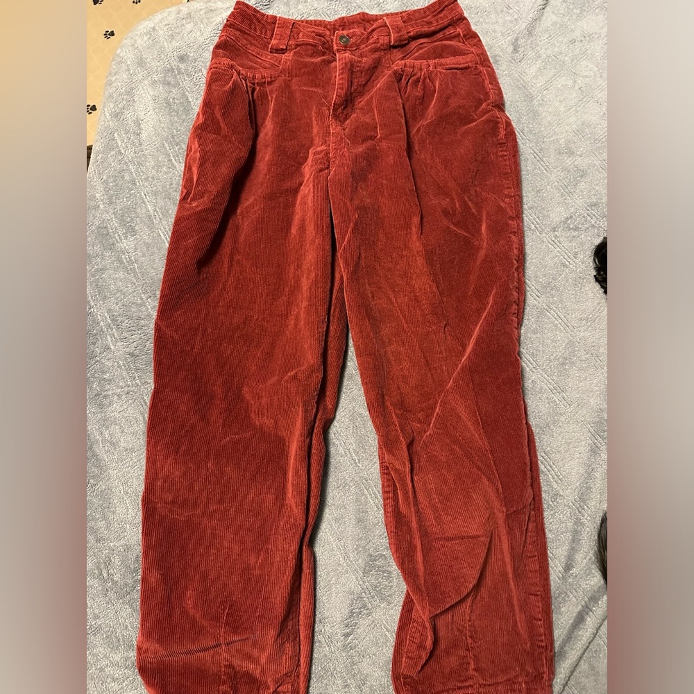 Women’s corduroy red pants